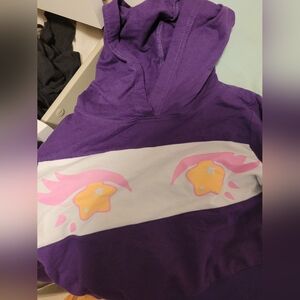 Mori Galaxy Starry Eyes Hoodie Crop Top Small